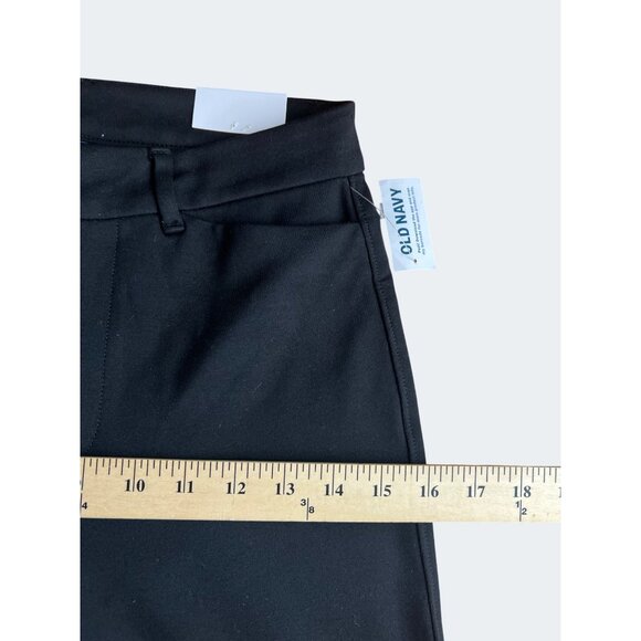 Old Navy Womens Black Flare Trousers Stretch Rayon Blend Size 4 - Picture 5 of 15